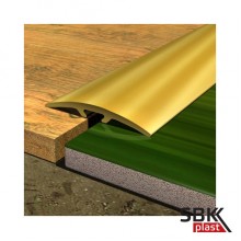 ПО-31 алюминиевый порог гладкий со скрытым креплением шириной 31мм